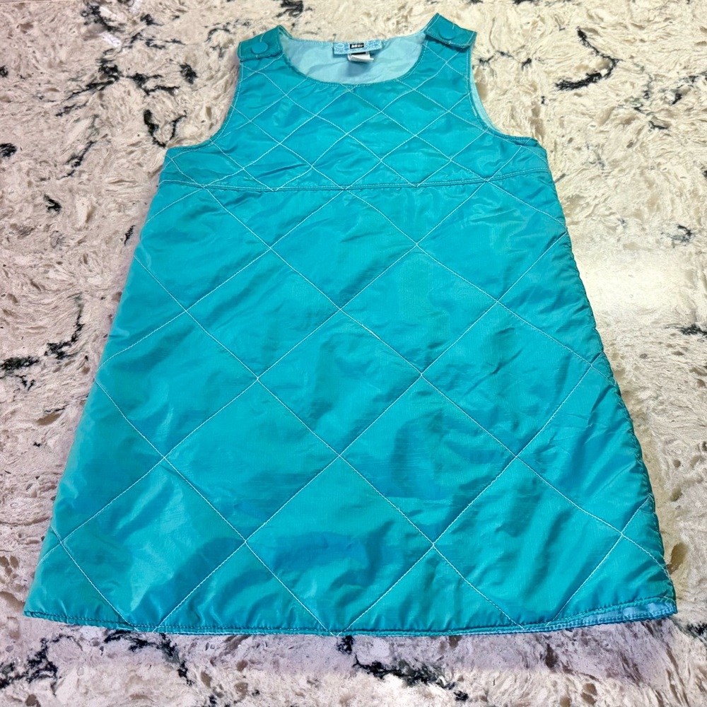 REI Teal Quilted Casual Dress